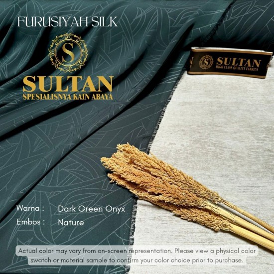 Embos Furusiyah Silk Dark Onyx Green